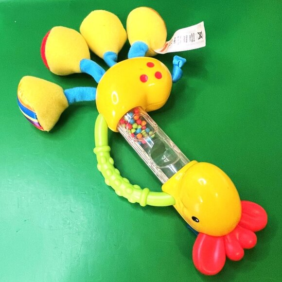 Fisher Price Plush Rattle Toy & Hello Baby Soft Fabric Book Lot Sensory Set - Picture 9 of 14